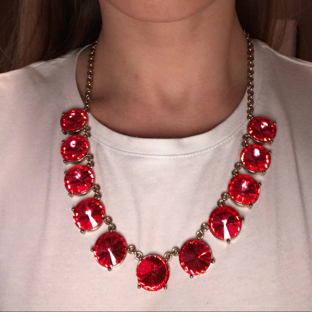 Nordstrom statement necklace - Pink / Gold Jewel